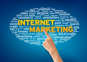 word cloud about internet marketing